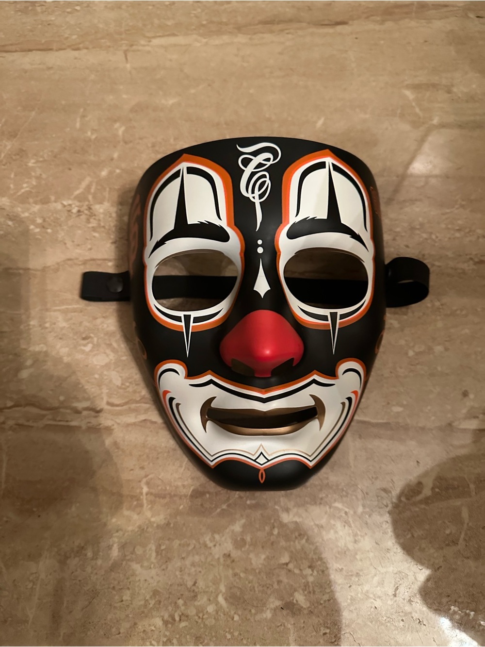 Mister Cartoon stadium edition clown mask for San Francisco Giants.